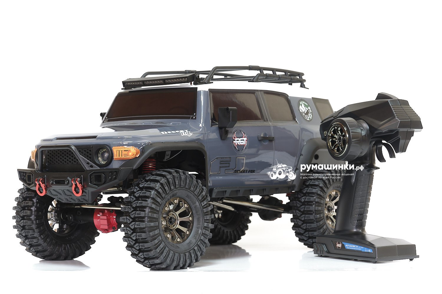 Модель трофи на радиоуправлении RGT Desert Fox Toyota Fj Cruiser 4WD RTR масштаб  1:10 2.4G EX86120 Купить с доставкой